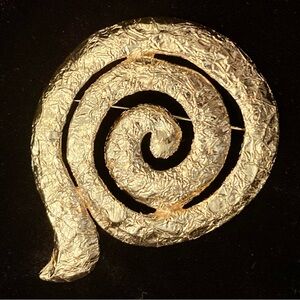 Givenchy Paris NY Gold-tone Brooch